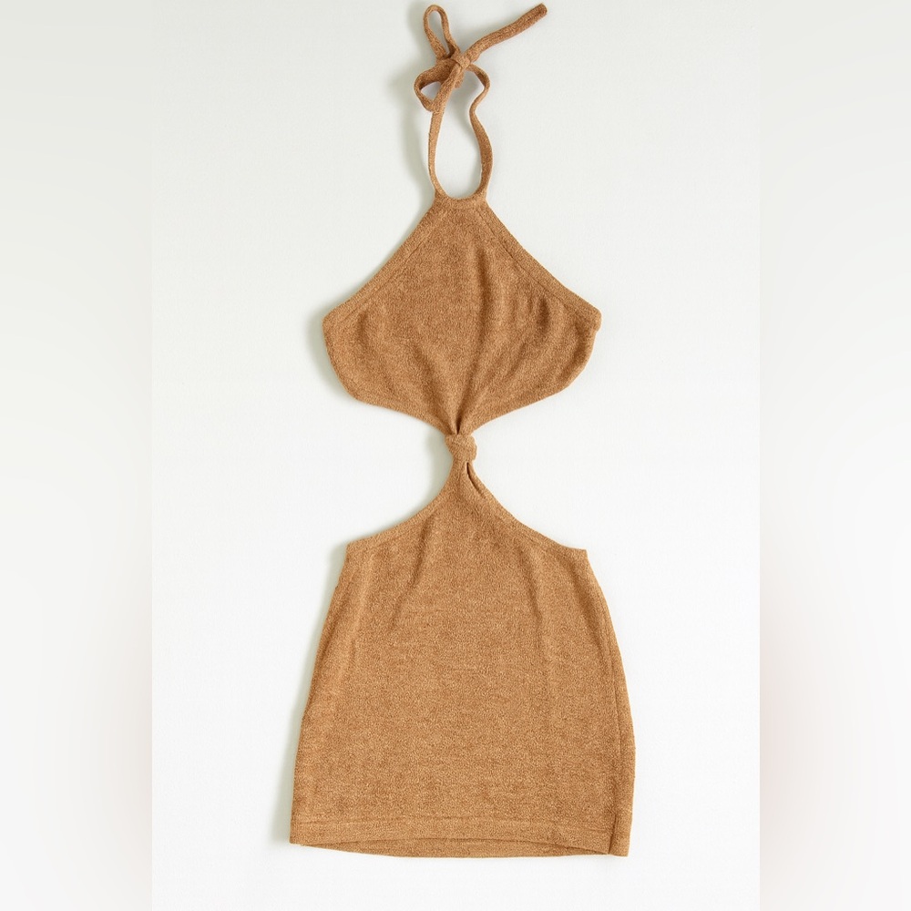 Isalis Knit Mini Dress Women’s small. Cutout waist.